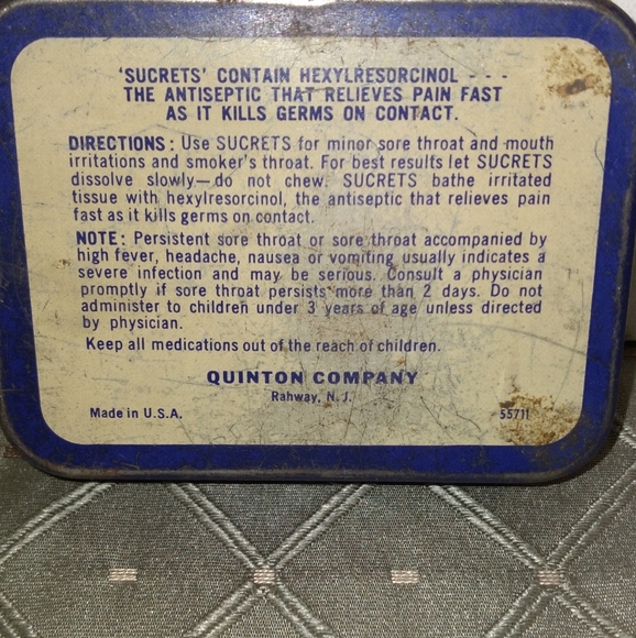 Vintage sucrets tin - Picture 3 of 3